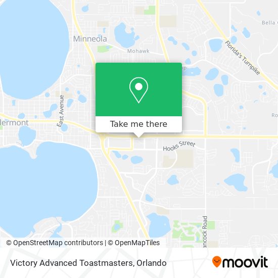 Victory Advanced Toastmasters map