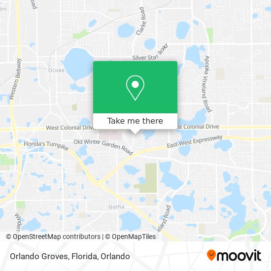 Mapa de Orlando Groves, Florida