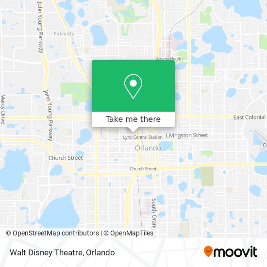 Mapa de Walt Disney Theatre