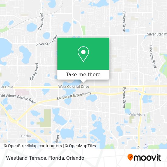 Westland Terrace, Florida map