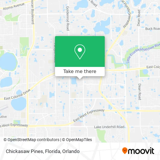 Mapa de Chickasaw Pines, Florida