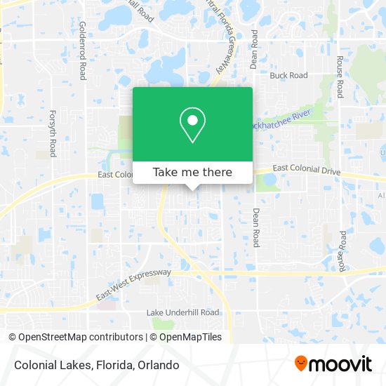 Mapa de Colonial Lakes, Florida