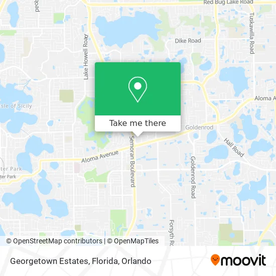 Mapa de Georgetown Estates, Florida