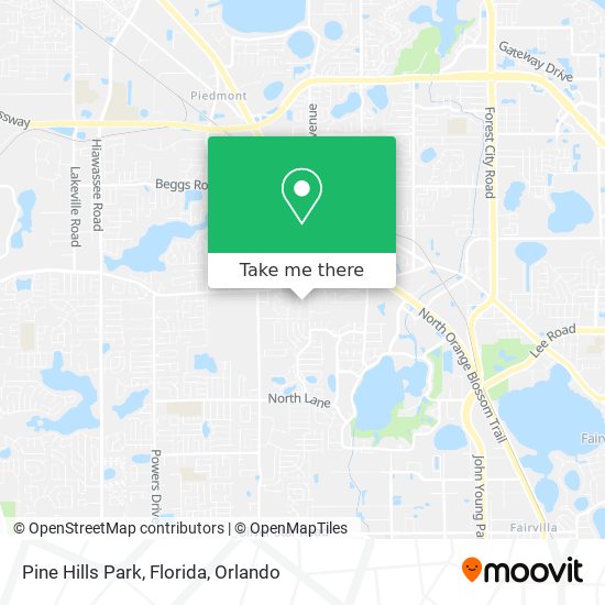 Mapa de Pine Hills Park, Florida
