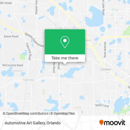Mapa de Automotive Art Gallery