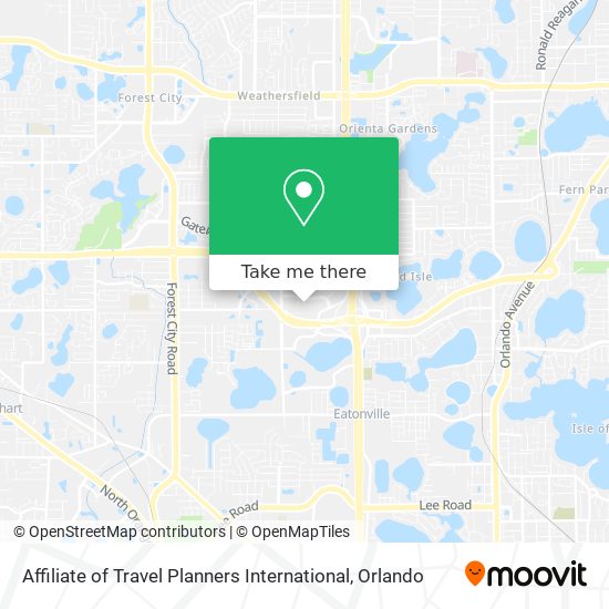 Affiliate of Travel Planners International map