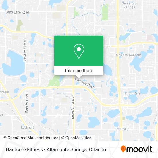 Hardcore Fitness - Altamonte Springs map