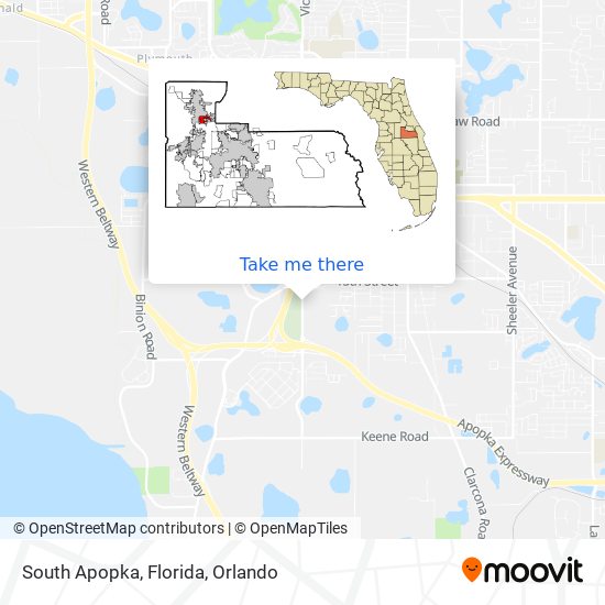 Mapa de South Apopka, Florida