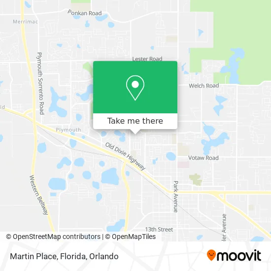 Martin Place, Florida map