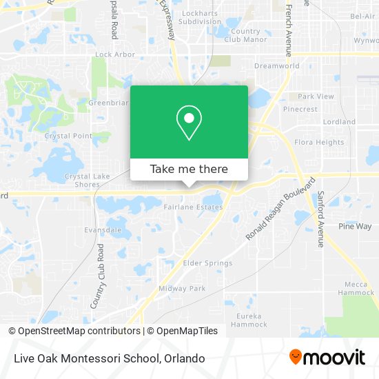 Mapa de Live Oak Montessori School