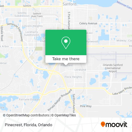 Pinecrest, Florida map