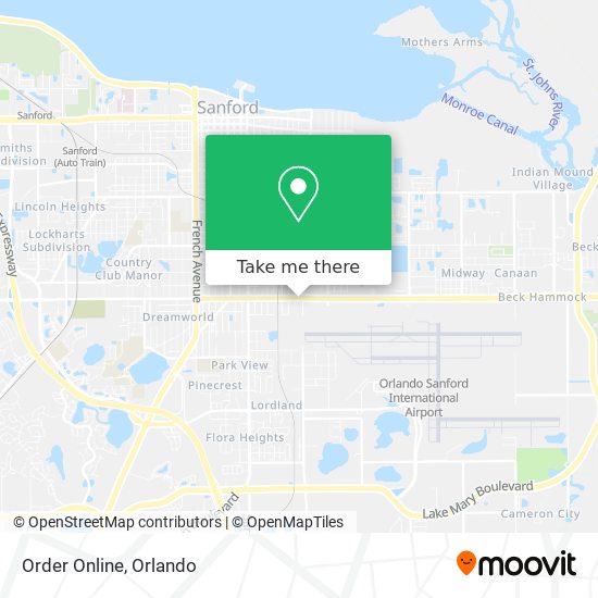 Order Online map