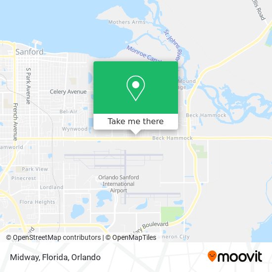 Midway, Florida map