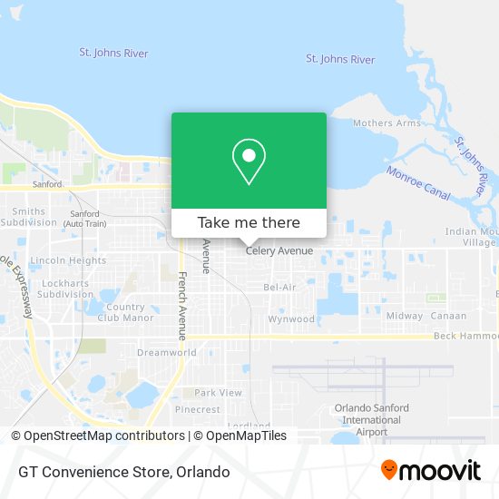 GT Convenience Store map