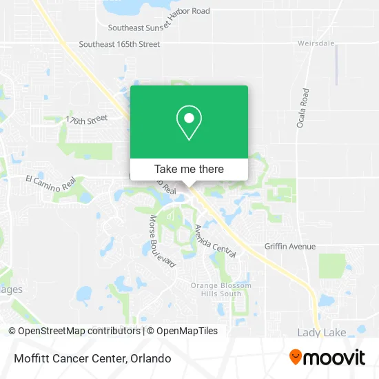 Moffitt Cancer Center map