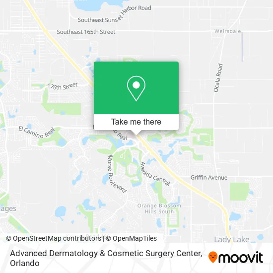 Advanced Dermatology & Cosmetic Surgery Center map