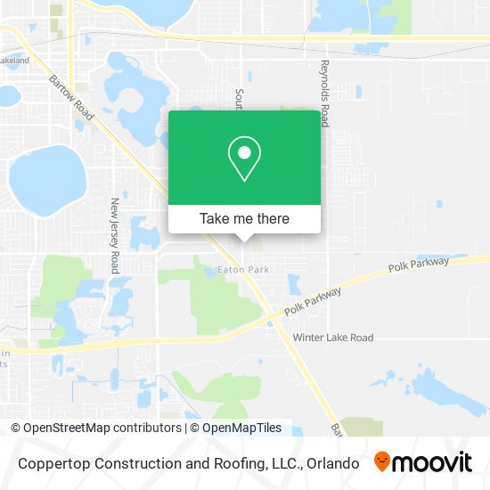Mapa de Coppertop Construction and Roofing, LLC.
