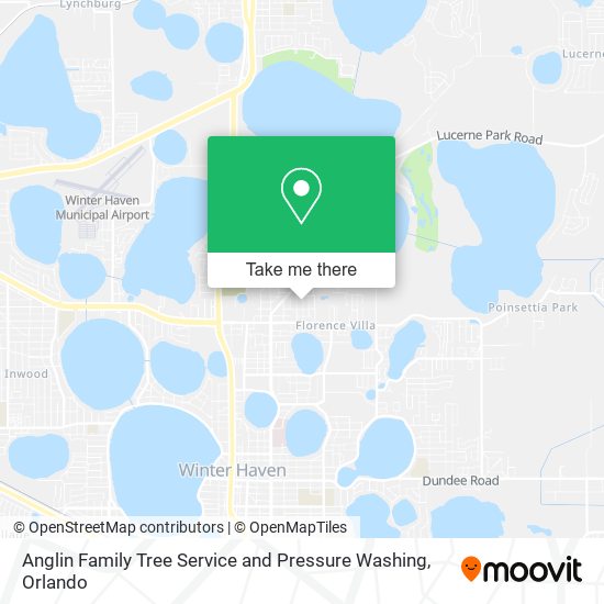 Anglin Family Tree Service and Pressure Washing map