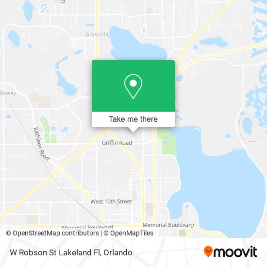 W Robson St Lakeland Fl map