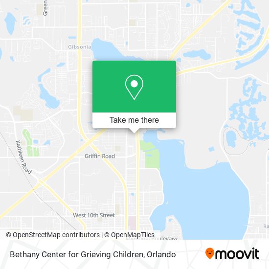 Bethany Center for Grieving Children map