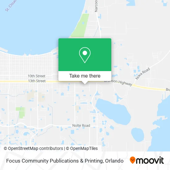 Focus Community Publications & Printing map