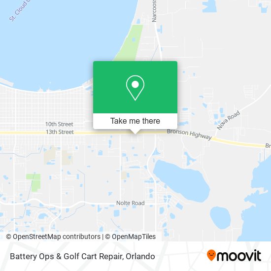 Battery Ops & Golf Cart Repair map