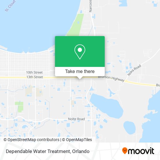 Dependable Water Treatment map