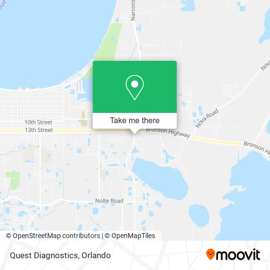 Quest Diagnostics map