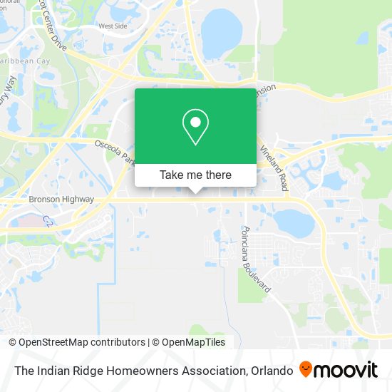 The Indian Ridge Homeowners Association map