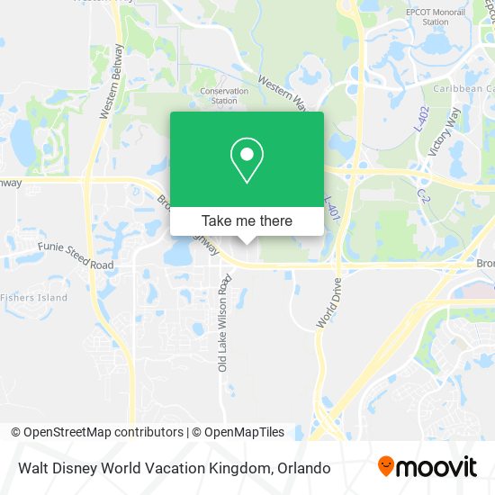 Walt Disney World Vacation Kingdom map