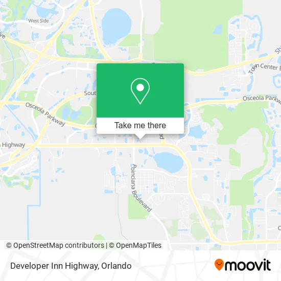 Mapa de Developer Inn Highway