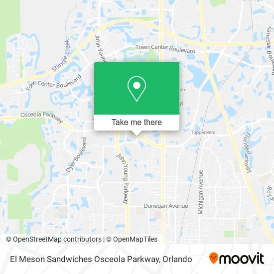 El Meson Sandwiches Osceola Parkway map