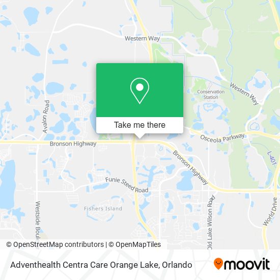 Mapa de Adventhealth Centra Care Orange Lake