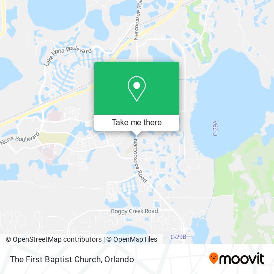 Mapa de The First Baptist Church