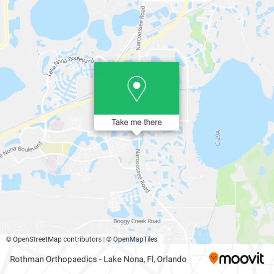Rothman Orthopaedics - Lake Nona, Fl map