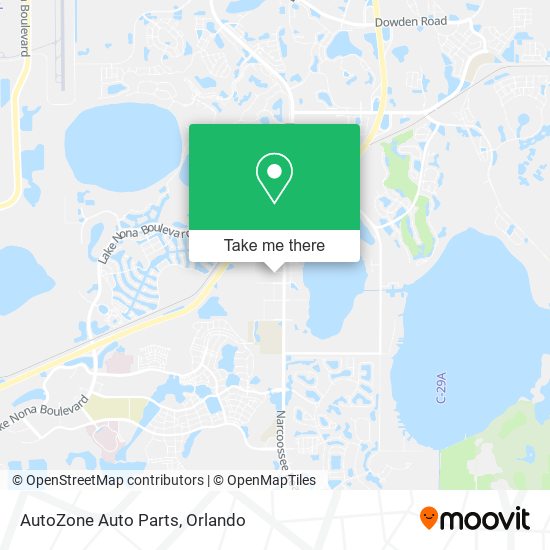 AutoZone Auto Parts map