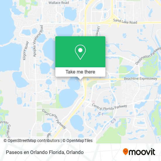 Mapa de Paseos en Orlando Florida