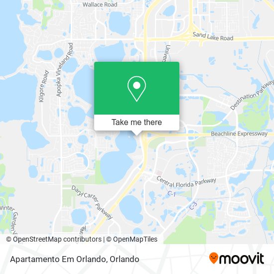 Mapa de Apartamento Em Orlando