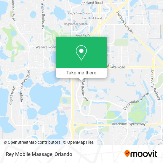 Rey Mobile Massage map