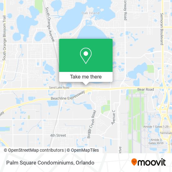 Palm Square Condominiums map
