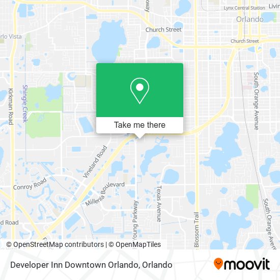 Developer Inn Downtown Orlando map