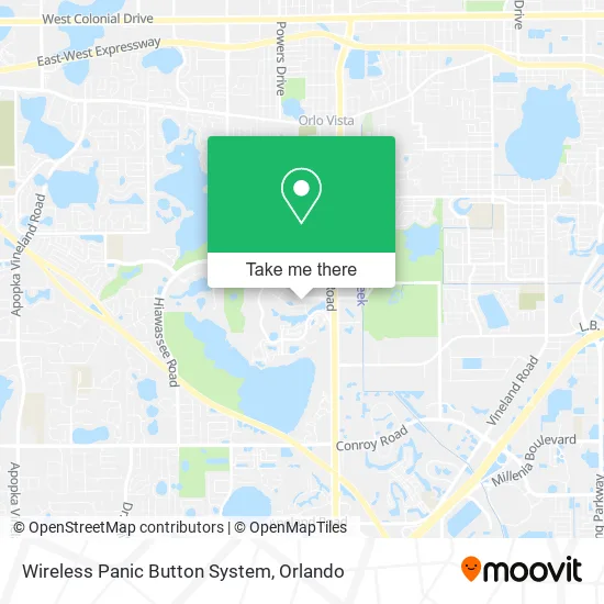 Wireless Panic Button System map