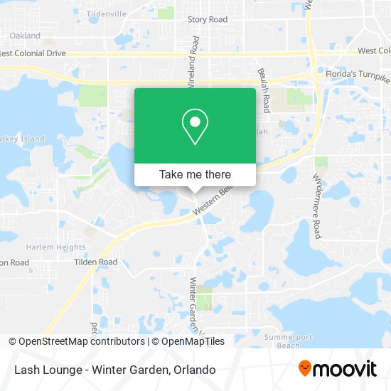 Lash Lounge - Winter Garden map