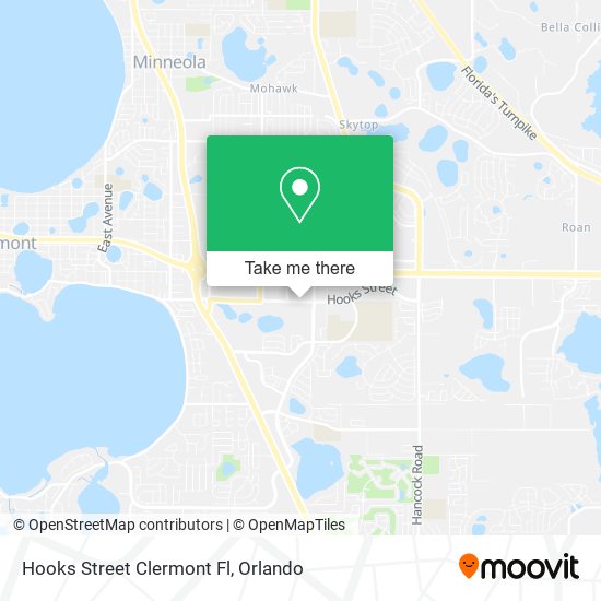 Mapa de Hooks Street Clermont Fl