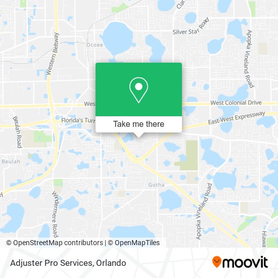 Adjuster Pro Services map