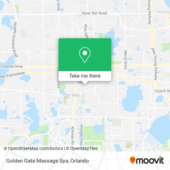 Mapa de Golden Gate Massage Spa