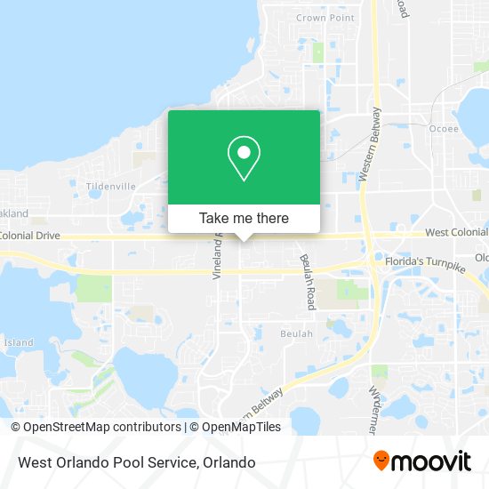 West Orlando Pool Service map