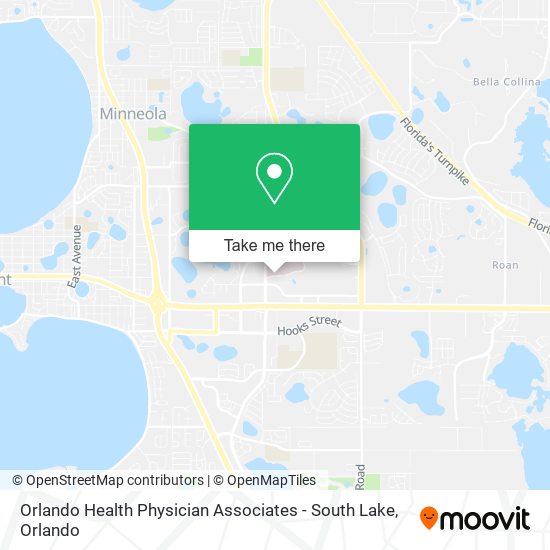 Mapa de Orlando Health Physician Associates - South Lake