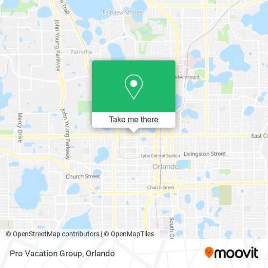 Mapa de Pro Vacation Group