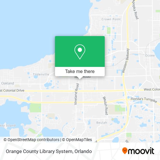 Orange County Library System map